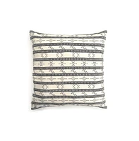 Nimmit Nimmit, White Aztec Print Pillow Cover