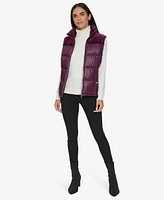 Calvin Klein Women's Velvet Trim Puffer Vest