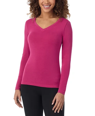 Cuddl Duds Women's Softwear Stretch V-Neck Top