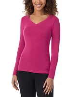 Cuddl Duds Women's Softwear Stretch V-Neck Top