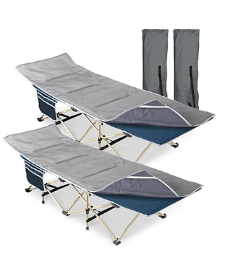 Yescom Folding Cot Collapsible Camping Bed with Carrying Bag Travel Outdoor Home 2 Pack