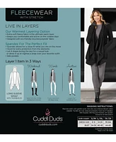 Cuddl Duds Women's Fleecewear Stretch Hooded Wrap