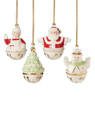 Lenox Jingle Bell Ornaments, Set of 4