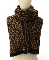 Michael Michael Kors Women's Boucle Leopard-Print Scarf