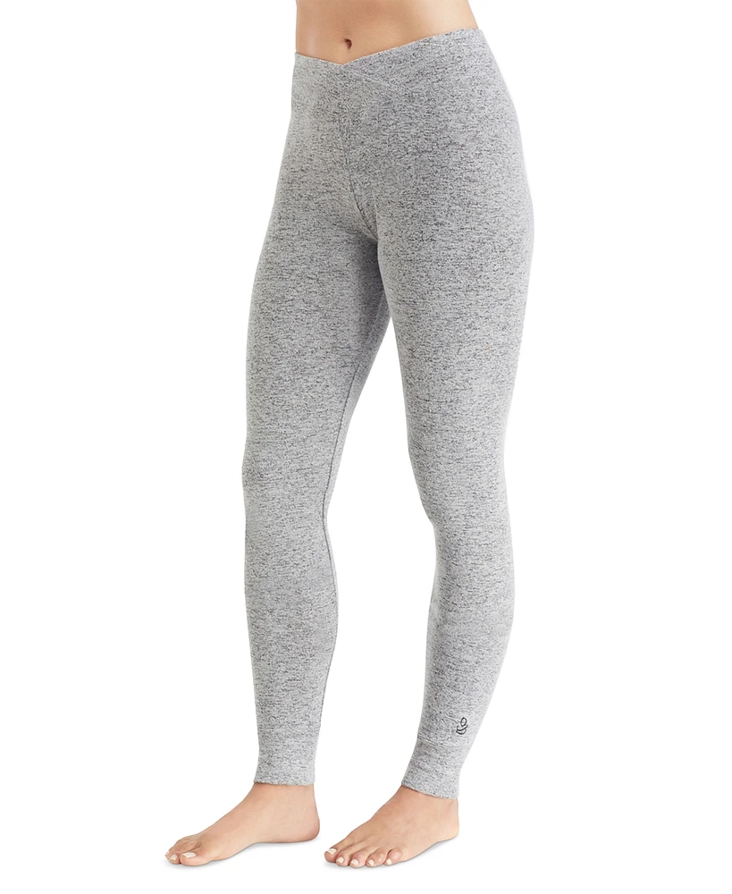 Cuddl Duds SoftKnit Crossover-Waist Leggings