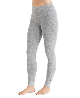 Cuddl Duds Petite SoftKnit Crossover-Waist Leggings