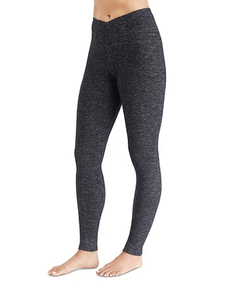 Cuddl Duds SoftKnit Crossover-Waist Leggings