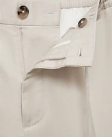 Mango Men's Linen Drawstring Pants