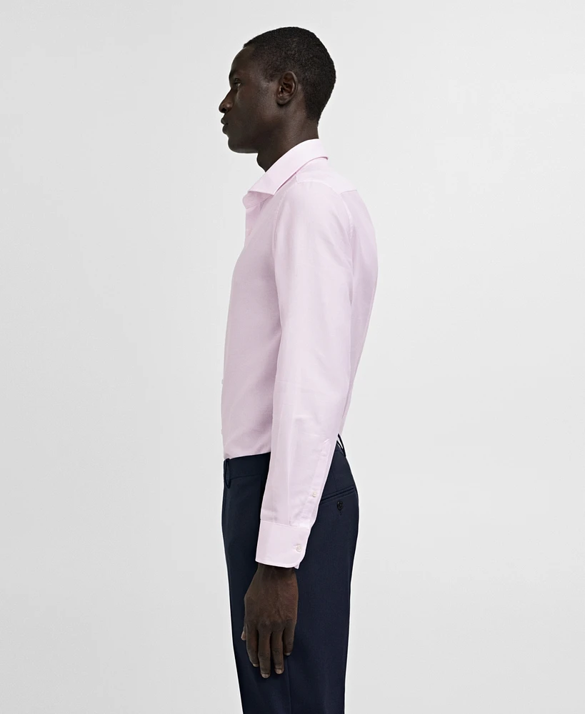 Mango Men's Micro-Stripe Twill Dress Shirt