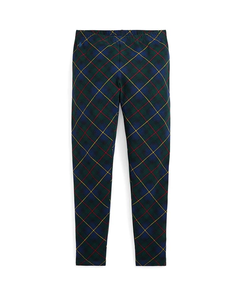 Polo Ralph Lauren Big Girls Plaid Stretch Jersey Legging