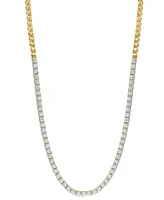 Effy Diamond Bead Chain 18" Tennis Necklace (2-7/8 ct. t.w.) in 14k Two-Tone Gold