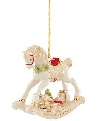 Lenox 2024 Vintage Rocking Horse Ornament