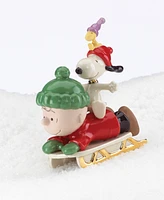 From The Vault! Lenox Snoopy Sledding Adventure Figurine