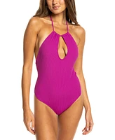 Roxy Juniors' Aruba Halter One-Piece Swimsuit