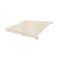 vidaXL Awning Top Sunshade Canvas Cream 13.1'x9.8' (Frame Not Included)