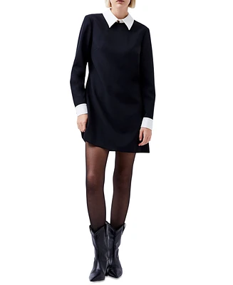 French Connection Women's Echo Collared-Neck Long-Sleeve Dress