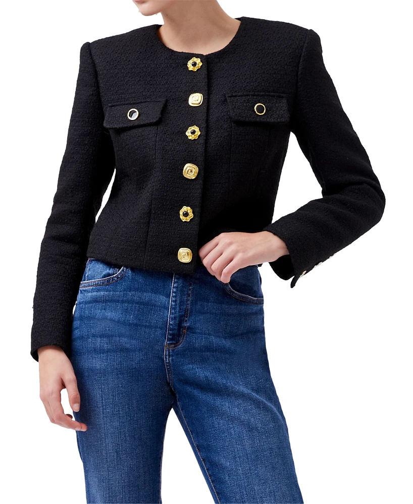 French Connection Women's Structured Button-Front Jacket