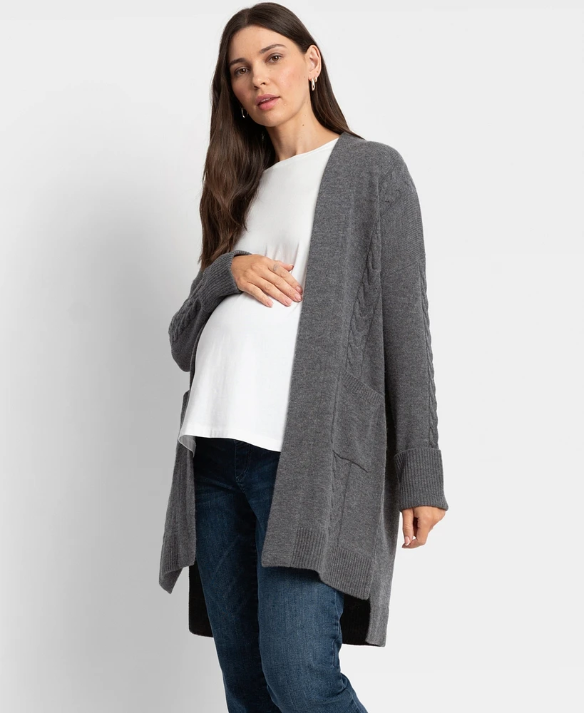 Seraphine Women's Merino Maternity Cardigan