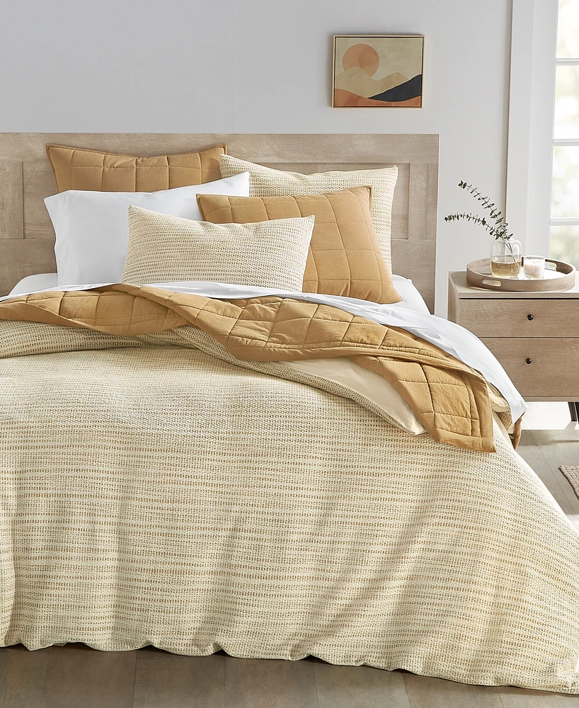 Oake Basketweave Geo 3-Pc. Duvet Cover Set, King, Created for Macy's