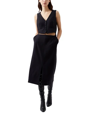 French Connection Women's Gemma Twill Waistcoat Dress