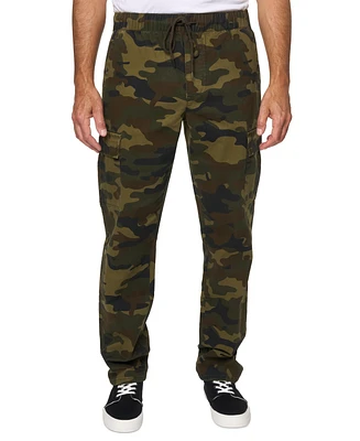 Lazer Men's Drawstring Pull-On Cargo Joggers