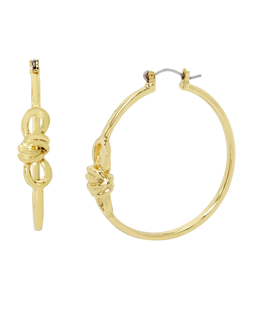 Steve Madden Knot Hoop Earrings