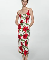 Mango Women's Embossed Flower Gown