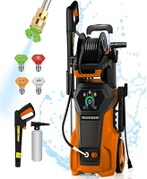 Sugift 3500 Psi 2.8 Gpm Electric Pressure Washer with Touchscreen and Adjustable Settings