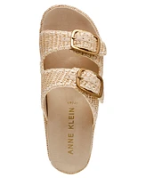 Anne Klein Women's Vineyard Raffia Platform Wedge Sandals