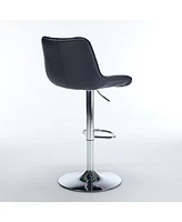 Ergonomic Waist Support Counter Height Bar Stools, Set of 2