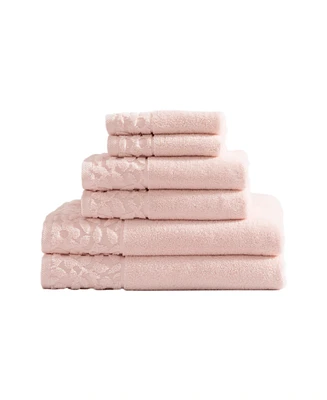 Laura Ashley Marilyn Cotton Terry 6 Piece Bath Towel Set