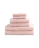 Laura Ashley Marilyn Cotton Terry 6 Piece Bath Towel Set