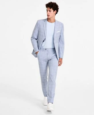 Alfani Mens Slim Fit Plaid Suit Separates Created For Macys