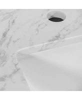 Streamdale Furniture 31 Inch Bathroom Vanity Top Stone Carrara New Style Tops With Rectangle Undermount