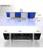 Biplane Shape Led Tv Stand with Remote Control Lights
