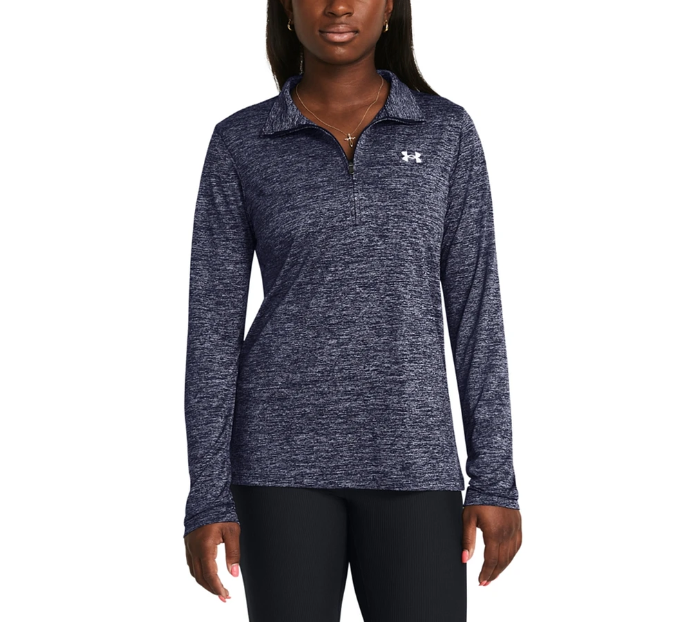Under Armour Women's Twist Tech Quarter-Zip Logo Top