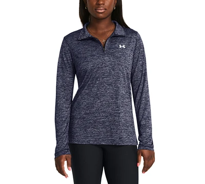 Under Armour Women's Twist Tech Quarter-Zip Logo Top