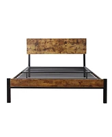 Streamdale Furniture Twin Size Metal Bed Sturdy System Metal Bed Frame, Modern Style And Comfort To Any Bedroom