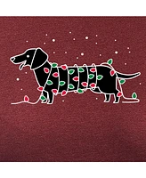 Hybrid Apparel Dachshund Lights Plus Graphic Pullover