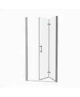 1 3/8" Adjustable Universal Pivot Shower Door with 1/4" Tempered Glass