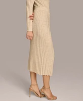 Donna Karan New York Women's Rib Knit Sweater Skirt