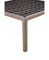 Modern Plastic Patio Sofa with Cushion