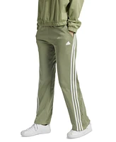 adidas Women's Iconic 3-Stripes Snap Track Pants