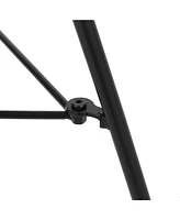 Modern Rattan Side Table with Tempered Glass for Outdoor Decor