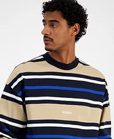 Hugo Boss Men's Nocusery Striped Long Sleeve Crewneck Sweater