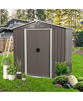 Streamdale Furniture 8FT X 4FT Outdoor Metal Storage Shed