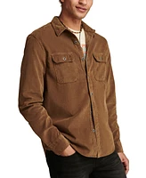 Lucky Brand Men's Long Sleeve Button-Front Corduroy Shirt