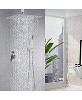 Streamdale Furniture 12 Inch Bathroom Rain Shower Combo Set With Hand Shower