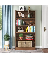 Tribesigns 78-inch Tall Bookcase, Modern 7-Tier White Library Bookshelf with Storage Shelves, Large Open Bookcases Wood Display Shelving Unit for Bedr