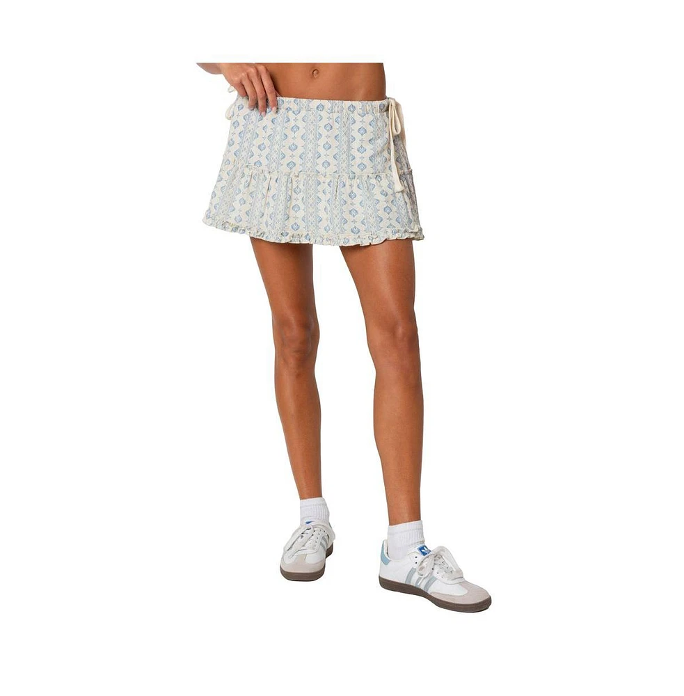 Edikted Women's Dita tiered mini skirt